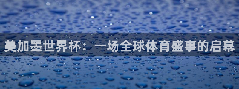168全国统一开奖网址下载：美加墨世界杯：一场全球体育盛事的启幕